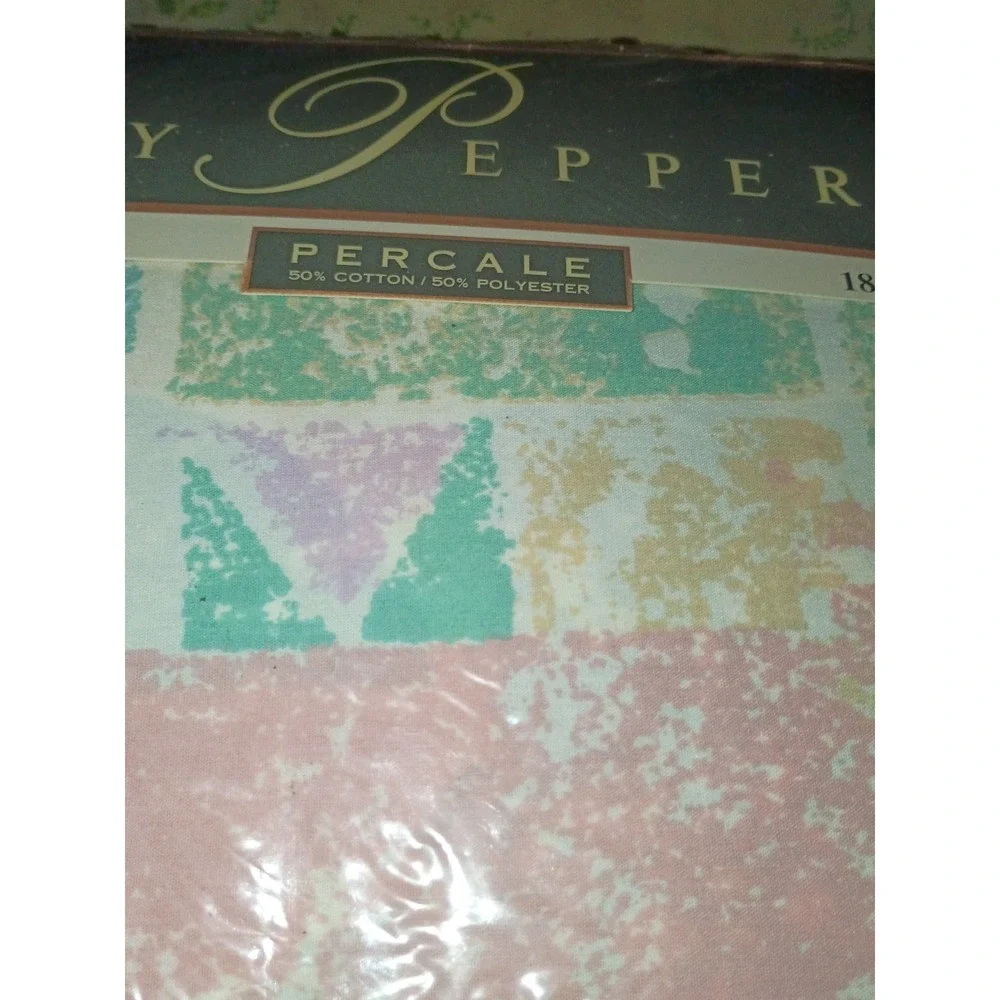 Lady Pepperell‎ 180 Thread Count Twin Bed Sheet Cotton, Poly Sandstone Sealed